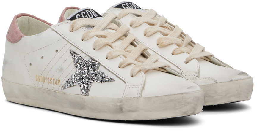 【関税&送料込】Golden Goose Deluxe Brand Super Star Classic Golden Goose White & Pink Super-Star Classic Sneakers Golden