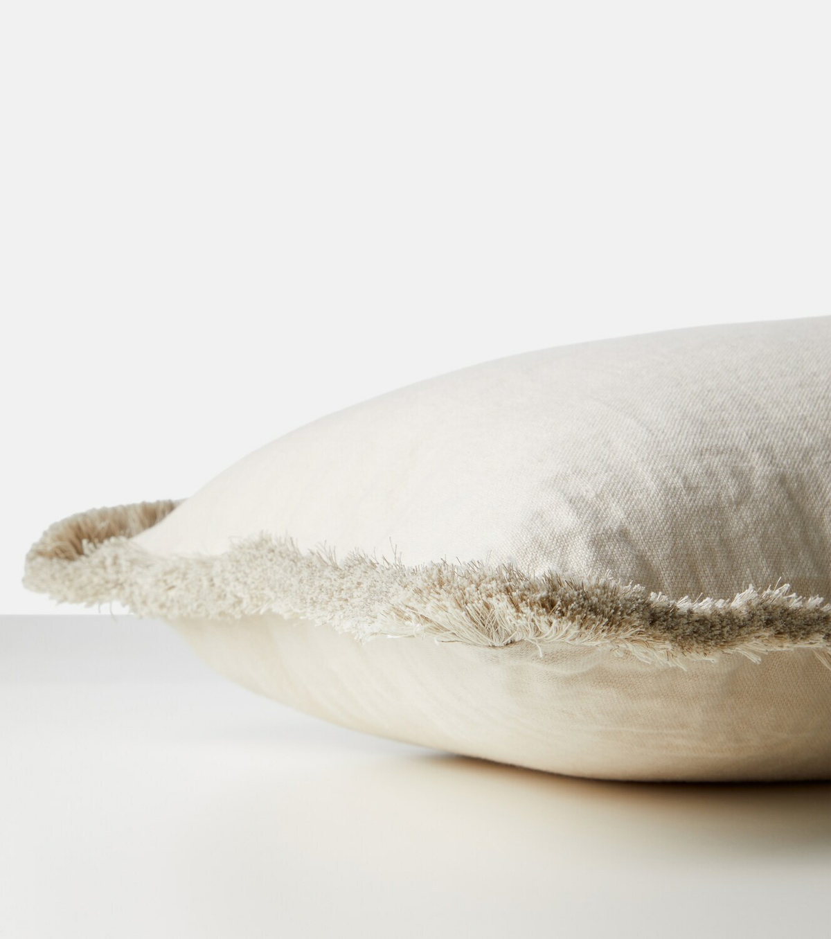 Once Milano Fringed linen cushion