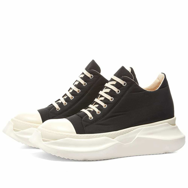 Photo: Rick Owens DRKSHDW Men's Abstract Lo Sneakers in Black/Milk