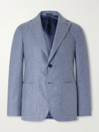 Caruso - Wool and Cashmere-Blend Flannel Suit Jacket - Blue