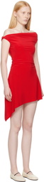 Sandy Liang Red Riverton Minidress
