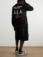 Local Authority LA - Horse Power Logo-Print Cotton-Jersey T-Shirt - Black