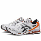 Asics Men's GEL-KAYANO 14 Sneakers in White/Picquant Orange