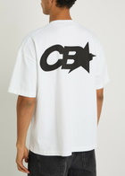 Cole Buxton Star Racing Logo-print Cotton T-shirt White