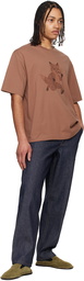 Maison Kitsuné Brown Speedy Fox Print Oversize T-shirt