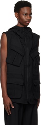 Yohji Yamamoto Black Hooded Vest