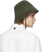 Erdem Green Corduroy Bucket Hat