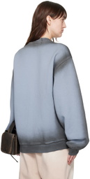 Y/Project Blue Pinched Logo Sweatshirt