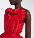 Tove Marina peplum silk taffeta top