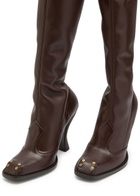 Etro Leather Knee-high Boots Chocolate