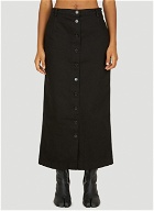 Denim Skirt in Black