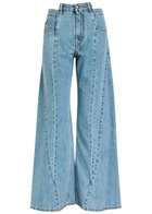 Maison Margiela Asymmetric Wide-leg Jeans Denim