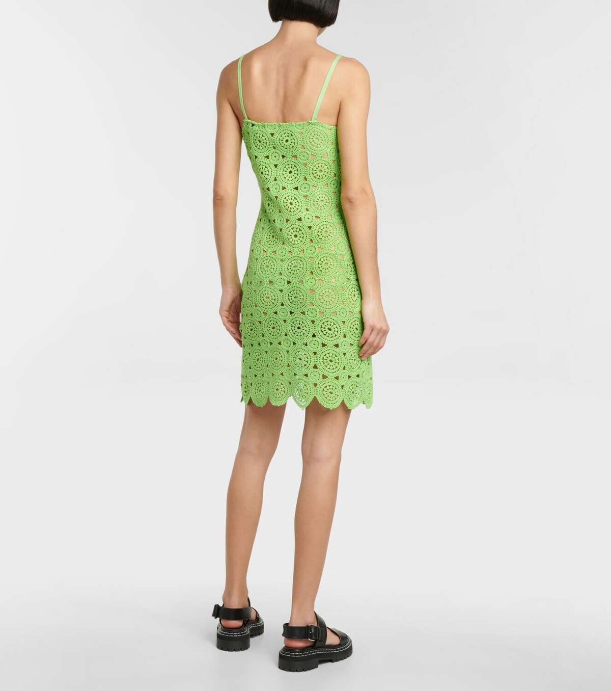 【関税&送料込】Rotate Birger Christensen Knitted Mini Dress Rotate Birger Christensen Silke cotton-blend crochet