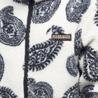 Napapijri Men's Holiday Jacquard Paisley Fleece Jacket in White/Black
