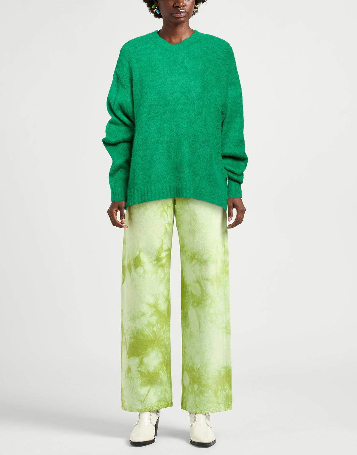 Berna Womens Sweater in Green
