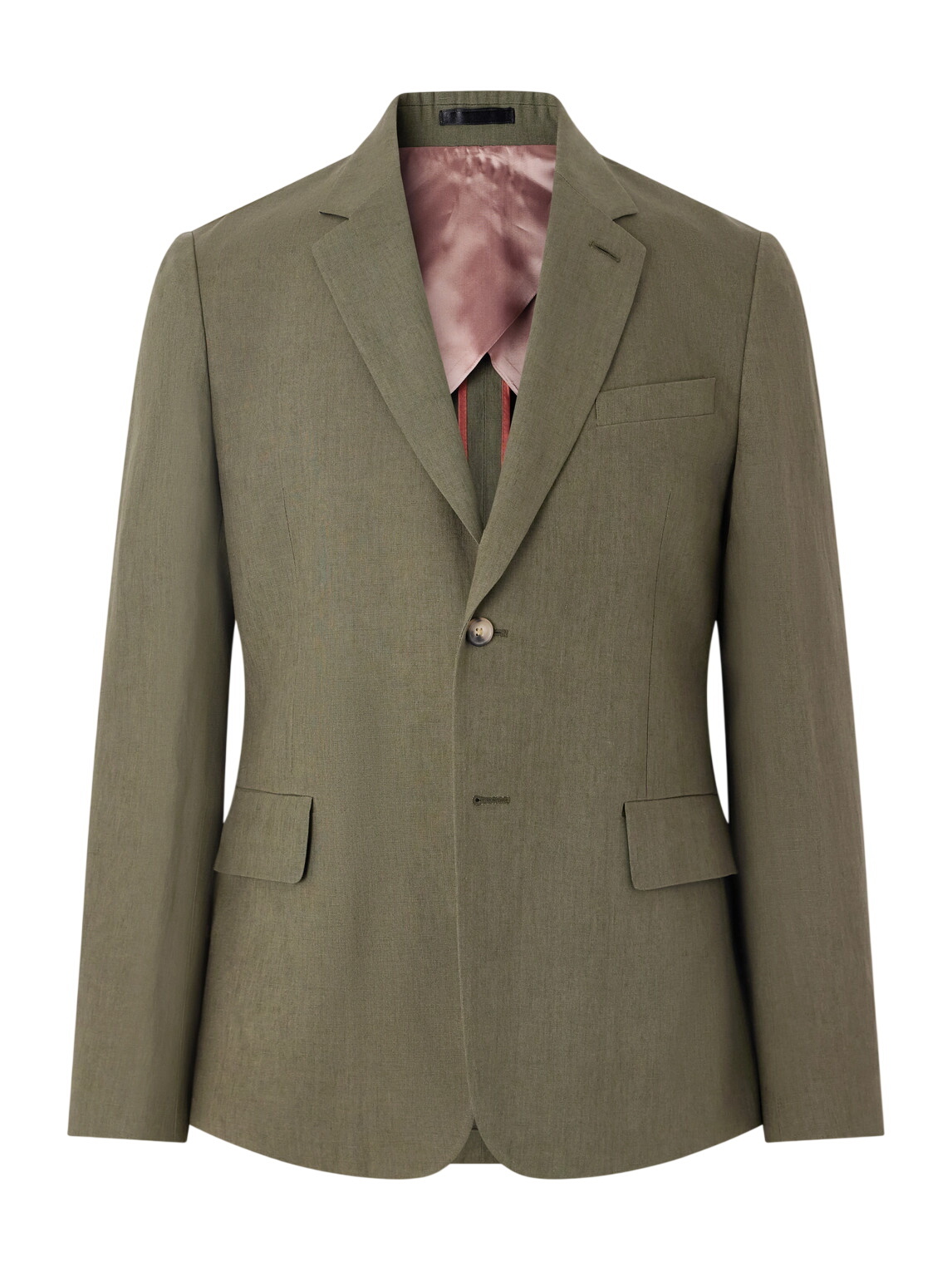 【Paul Smith】20AW double Tailored JKT Paul Smith - Double-Breasted Linen and Wool-Blend Suit Jacket