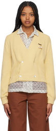 Bode Yellow Double-Breasted Cardigan