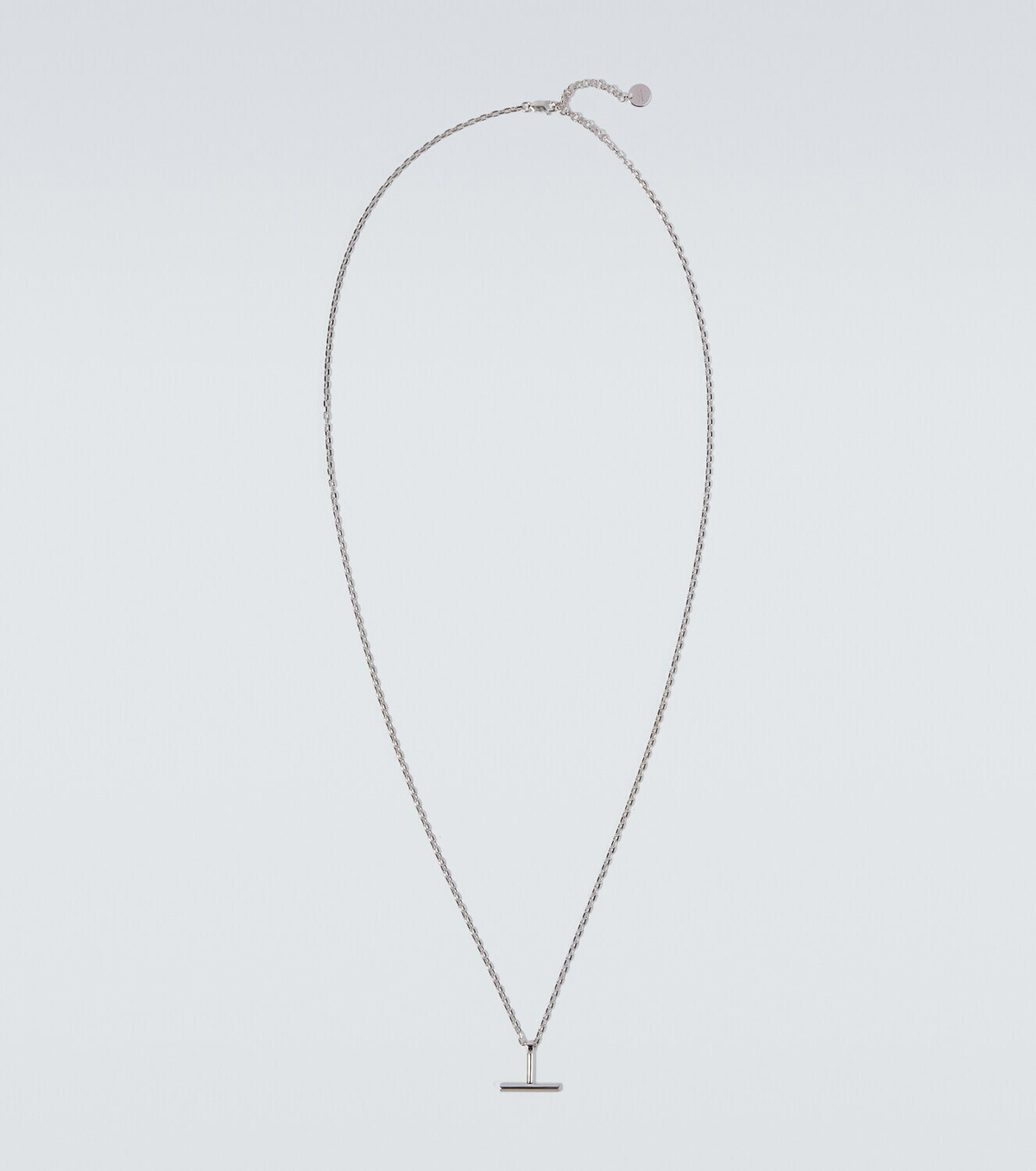 Tom Ford T sterling silver pendant necklace