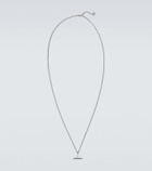 Tom Ford T sterling silver pendant necklace