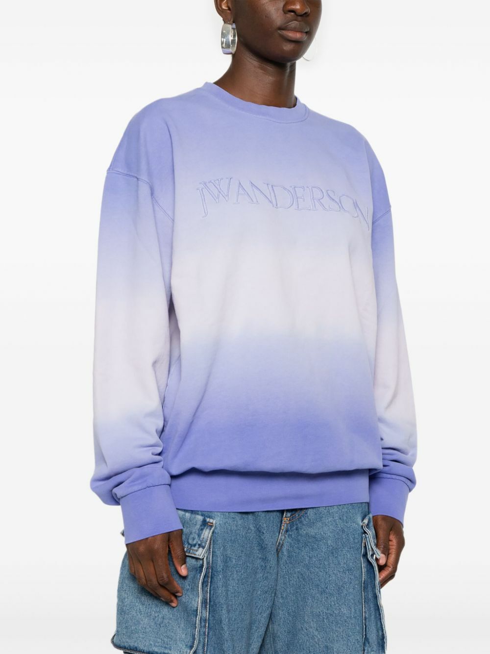 【送料&関税込】J.W. Anderson Gradient Sweatshirt JW Anderson Purple Gradient-Effect Sweatshirt JW Anderson