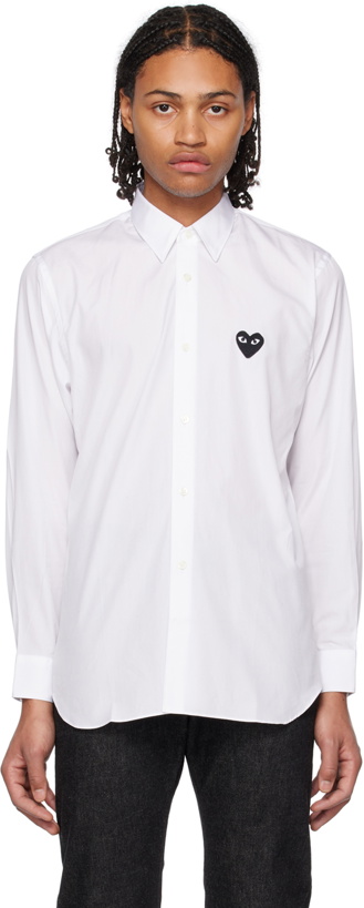 Photo: COMME des GARÇONS PLAY White Heart Shirt