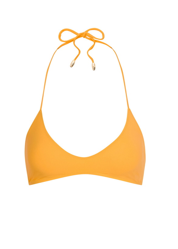 Photo: Nounou Elfie Scoop-neck Bikini top Yellow