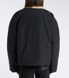 Loewe Padded shearling-trimmed cotton-blend jacket