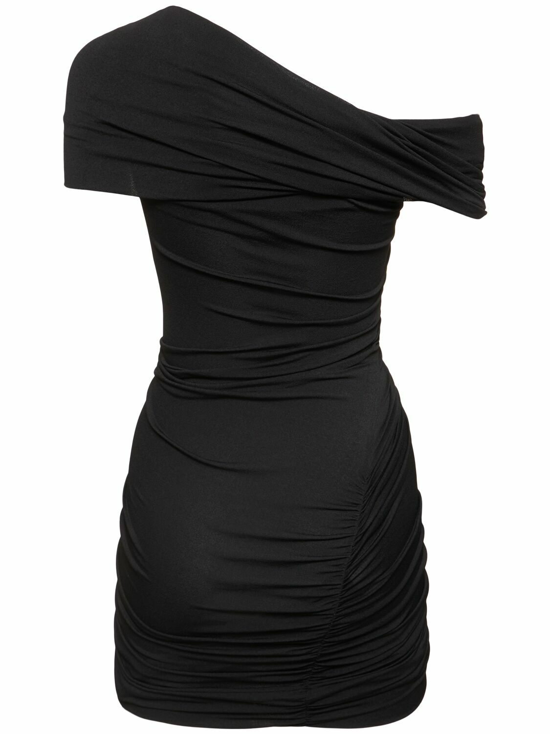 RICK OWENS Lola Draped Jersey Mini Dress Rick Owens