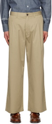 Universal Works Beige Sailor Trousers