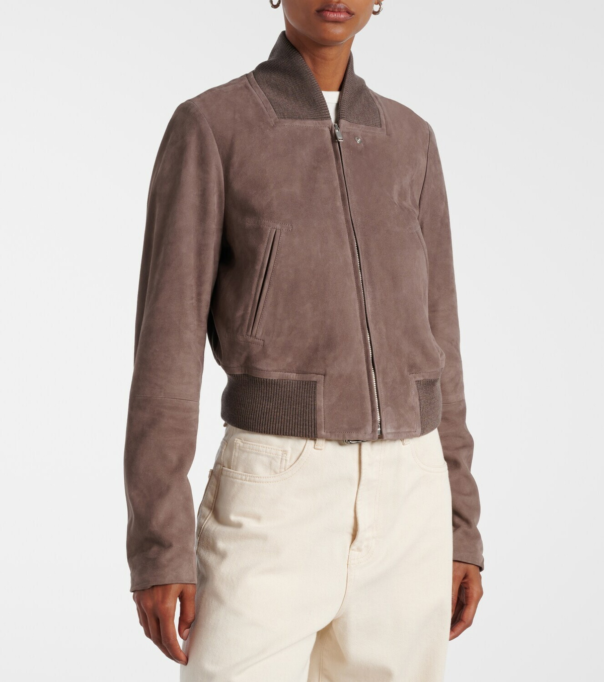 Tod's Suede bomber jacket
