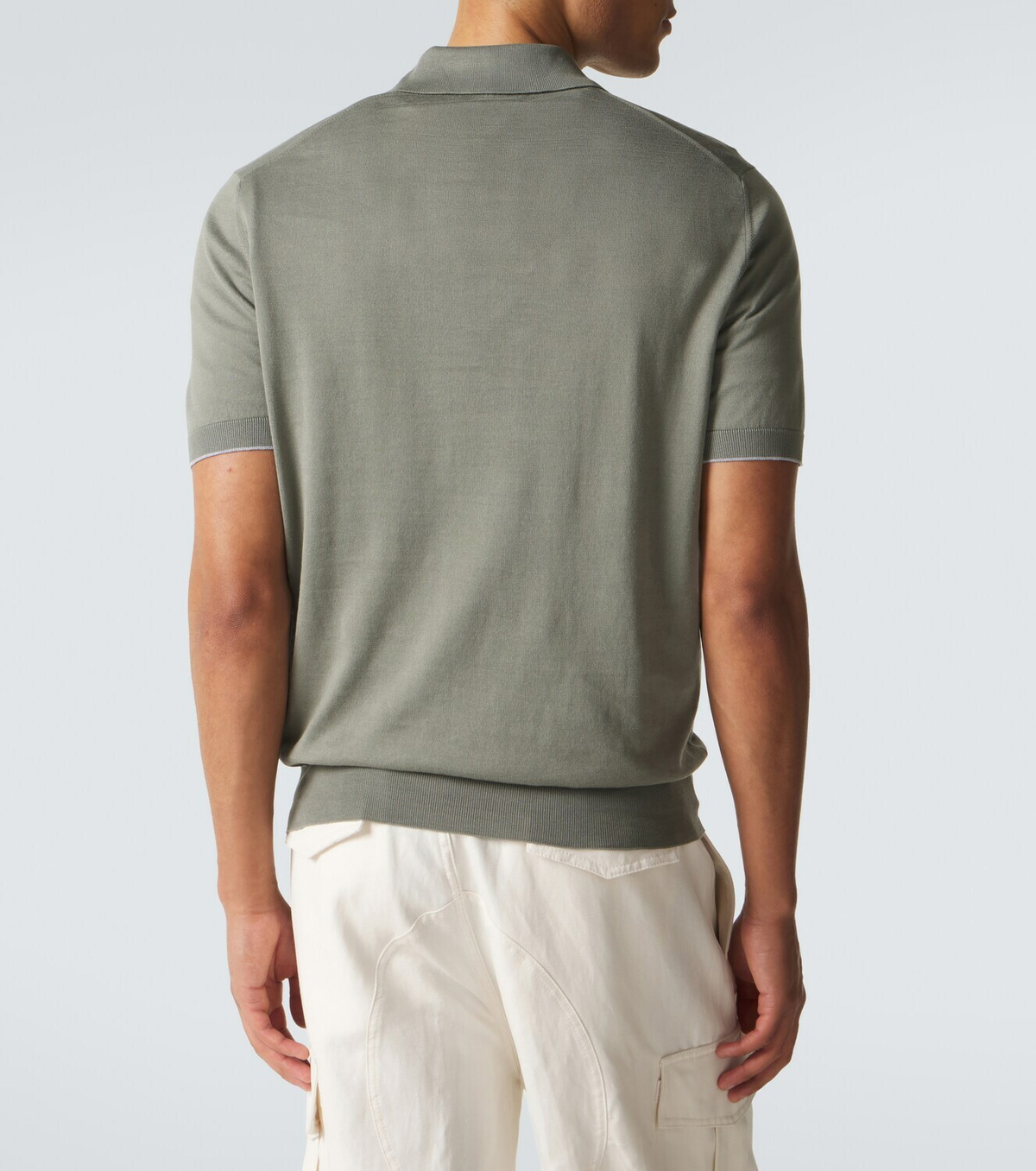 Brunello Cucinelli Logo cotton piqué polo shirt