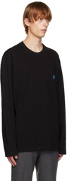Solid Homme Black Embroidered Long Sleeve T-Shirt