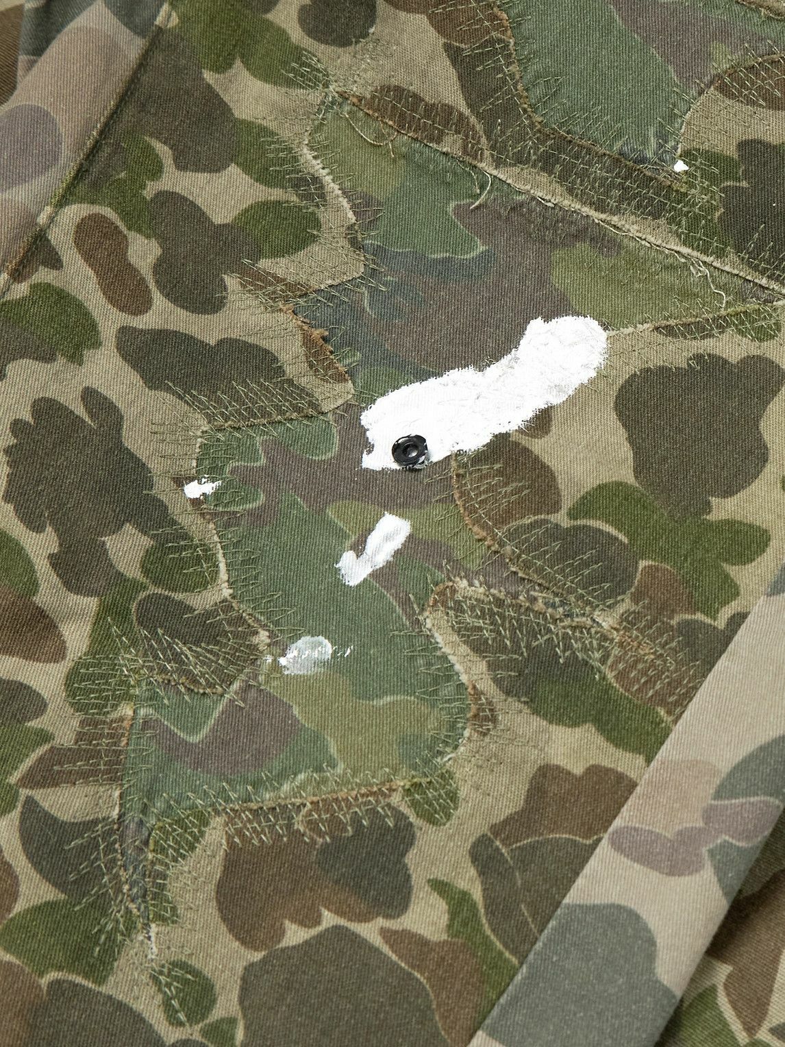 Gallery Dept. - Venura Straight-Leg Patchwork Camouflage-Print Cotton-Canvas Trousers - Green