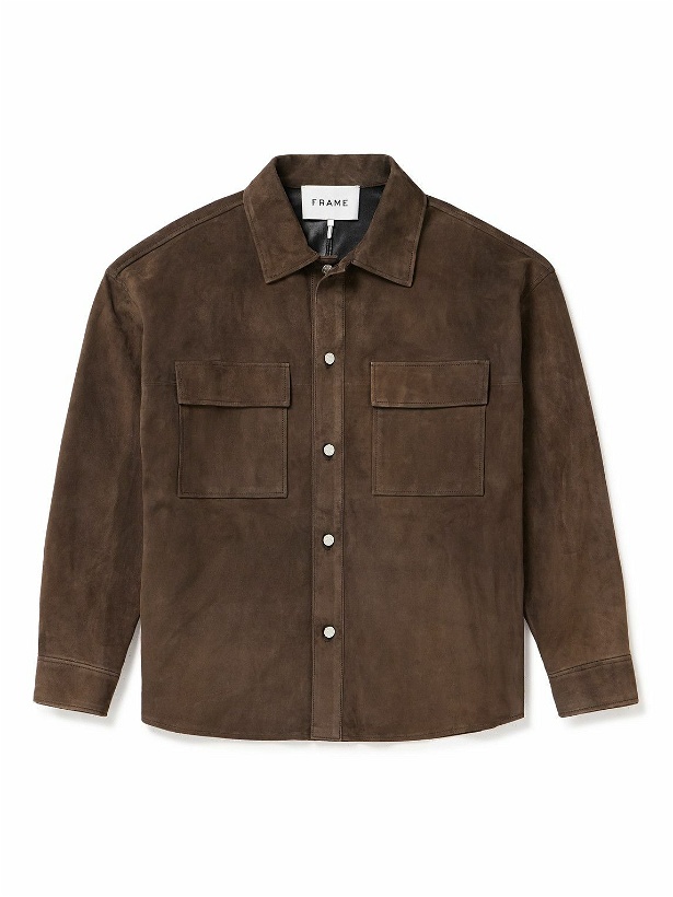 Photo: FRAME - Clean Suede Shirt Jacket - Brown
