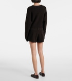Lisa Yang Low-rise cashmere shorts
