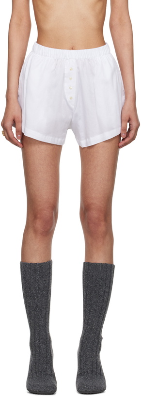 Photo: LESET White Yoko Boxer Shorts