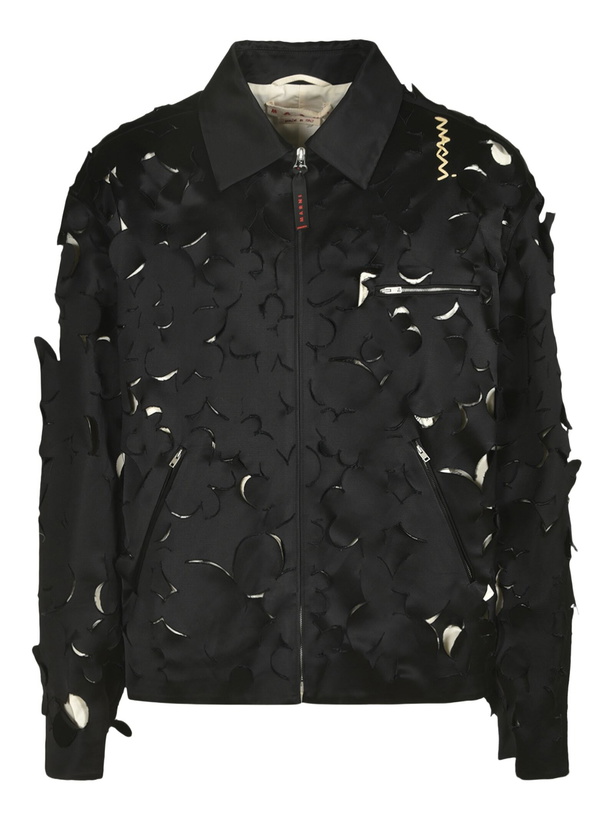 Photo: Marni Embroidered Duchesse Cut-out Jacket