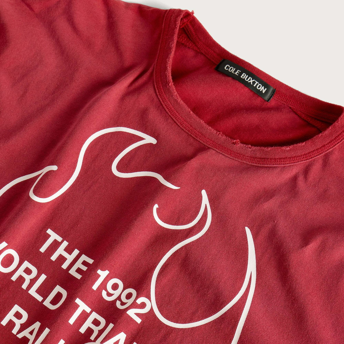 END. x Cole Buxton Men's World Trials Long Sleeve in Red