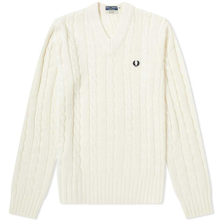 Photo: Fred Perry V-Neck Cable Knit