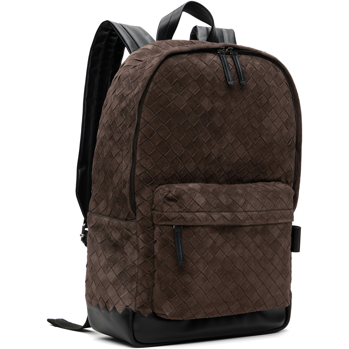 Bottega Veneta Brown & Black Classic Intrecciato Backpack