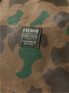 Filson - Medium Leather-Trimmed Camouflage-Print Waxed Rugged Twill Duffle Bag