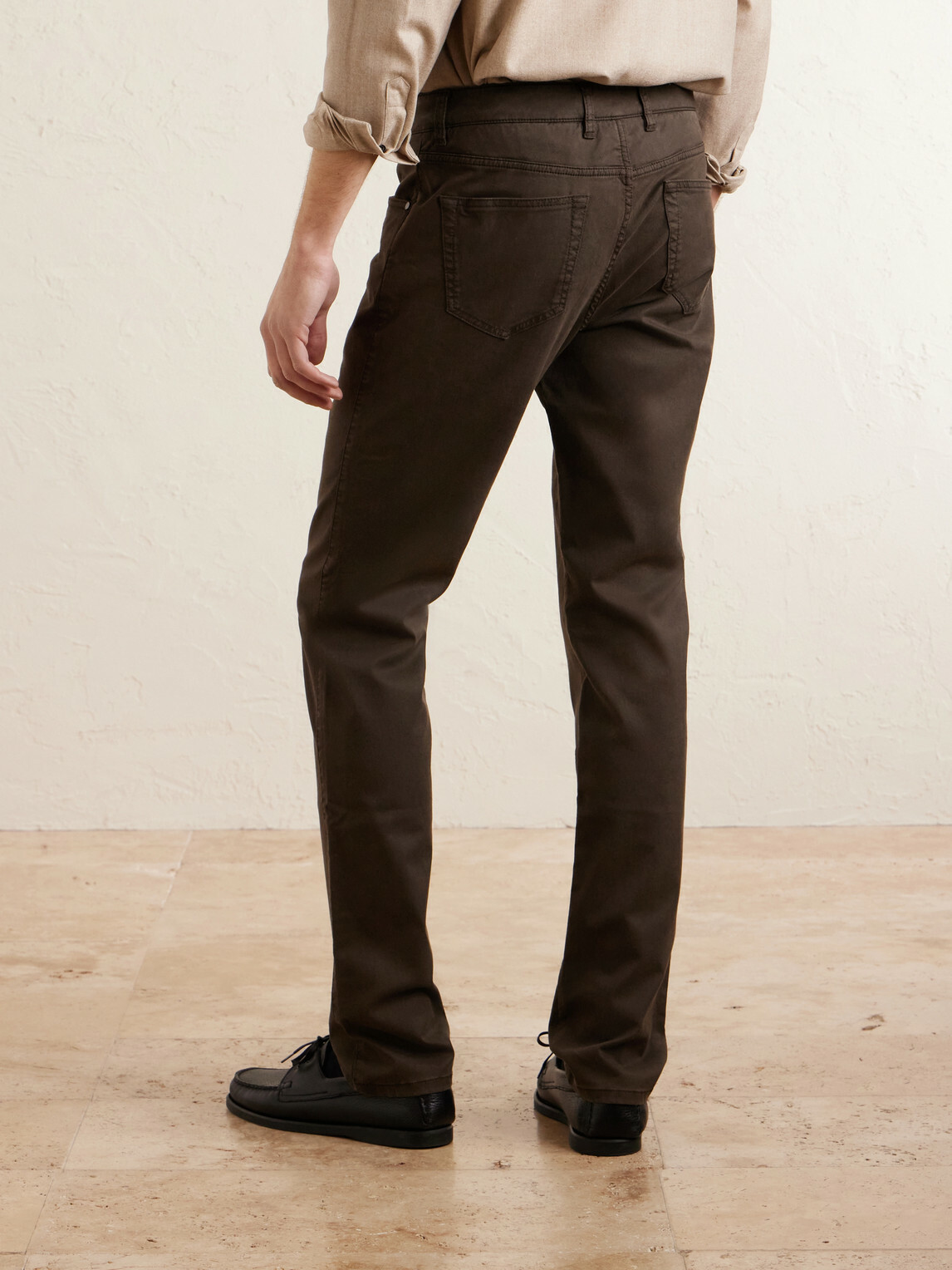 Purdey - Slim-Fit Straight-Leg Cotton-Blend Twill Trousers - Green
