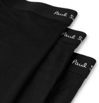 Paul Smith - Three-Pack Stretch-Cotton Boxer Briefs - Men - Black