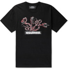 Neighborhood - Logo-Print Cotton-Jersey T-Shirt - Black