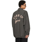 Fear of God Gray Garment Dyed Cotton Windbreaker Jacket