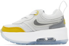 Nike Baby Grey & Yellow Air Max Motif Sneakers