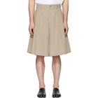 Maison Margiela Beige Linen Cloth Shorts