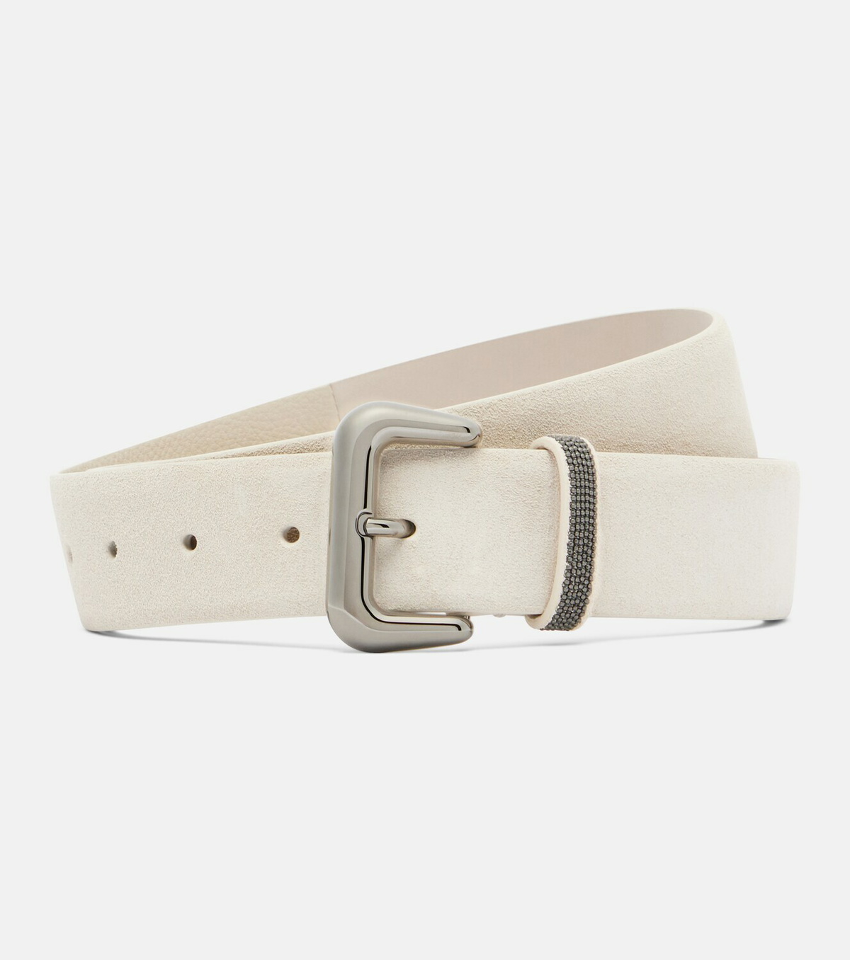 Brunello Cucinelli Monili suede belt