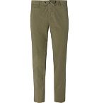 MAN 1924 - Olive Kennedy Slim-Fit Stretch-Cotton Suit Trousers - Green