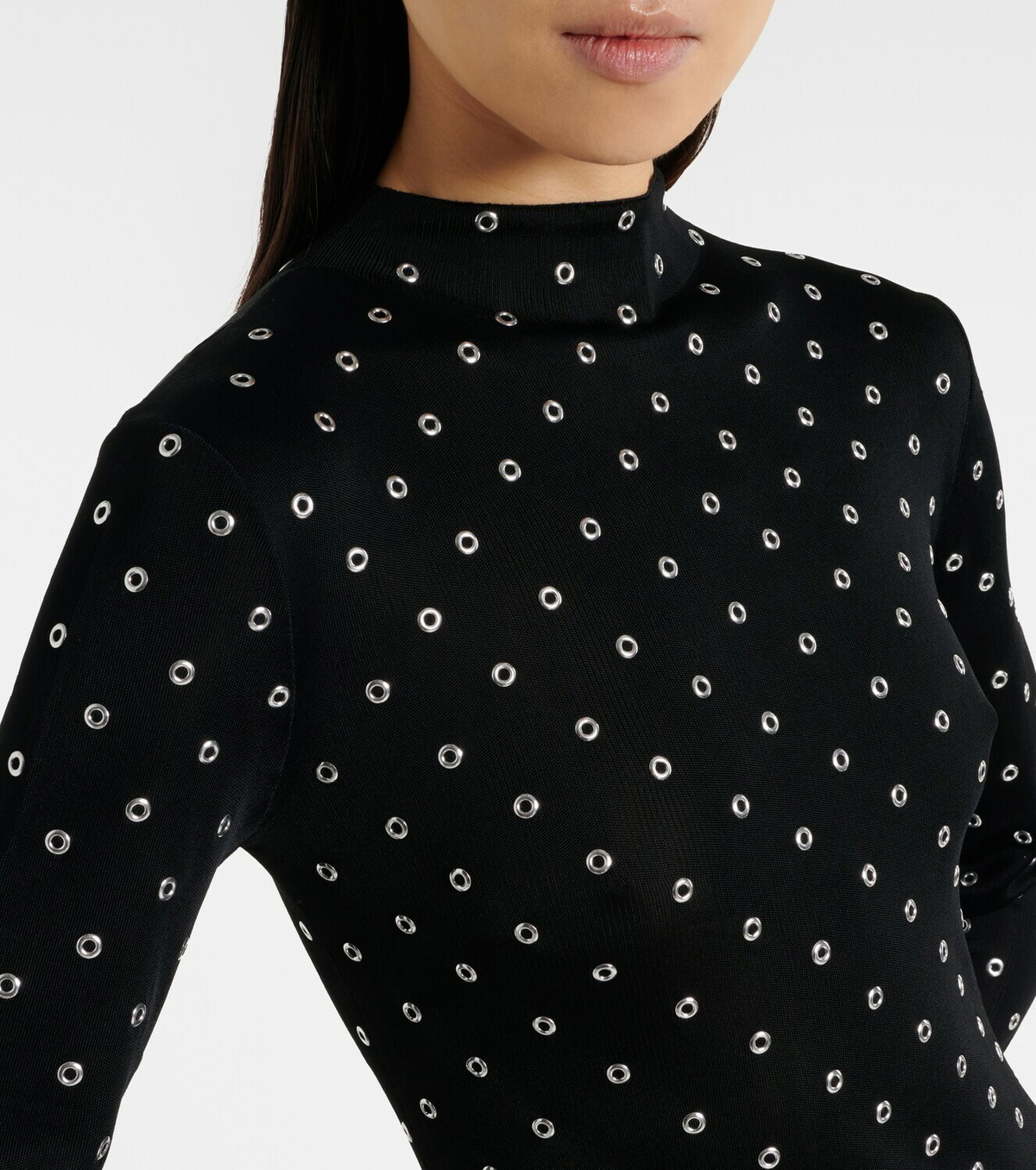 Altuzarra Studded jersey maxi dress